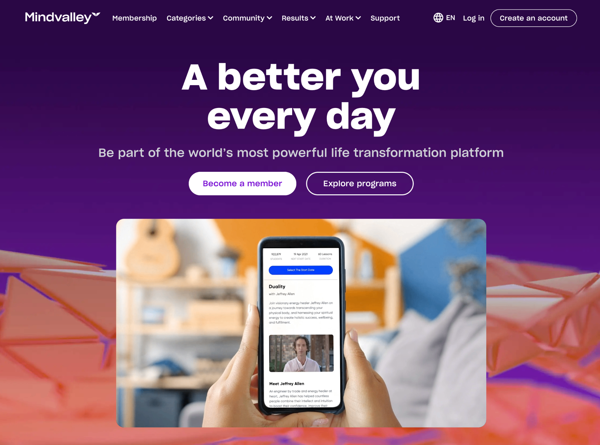 Mindvalley screenshot